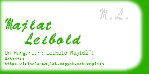 majlat leibold business card